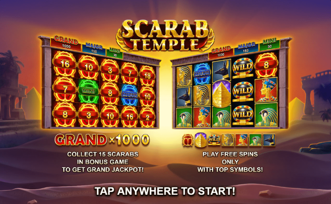 Enter the world of ancient Egypt through the Scarab Temple