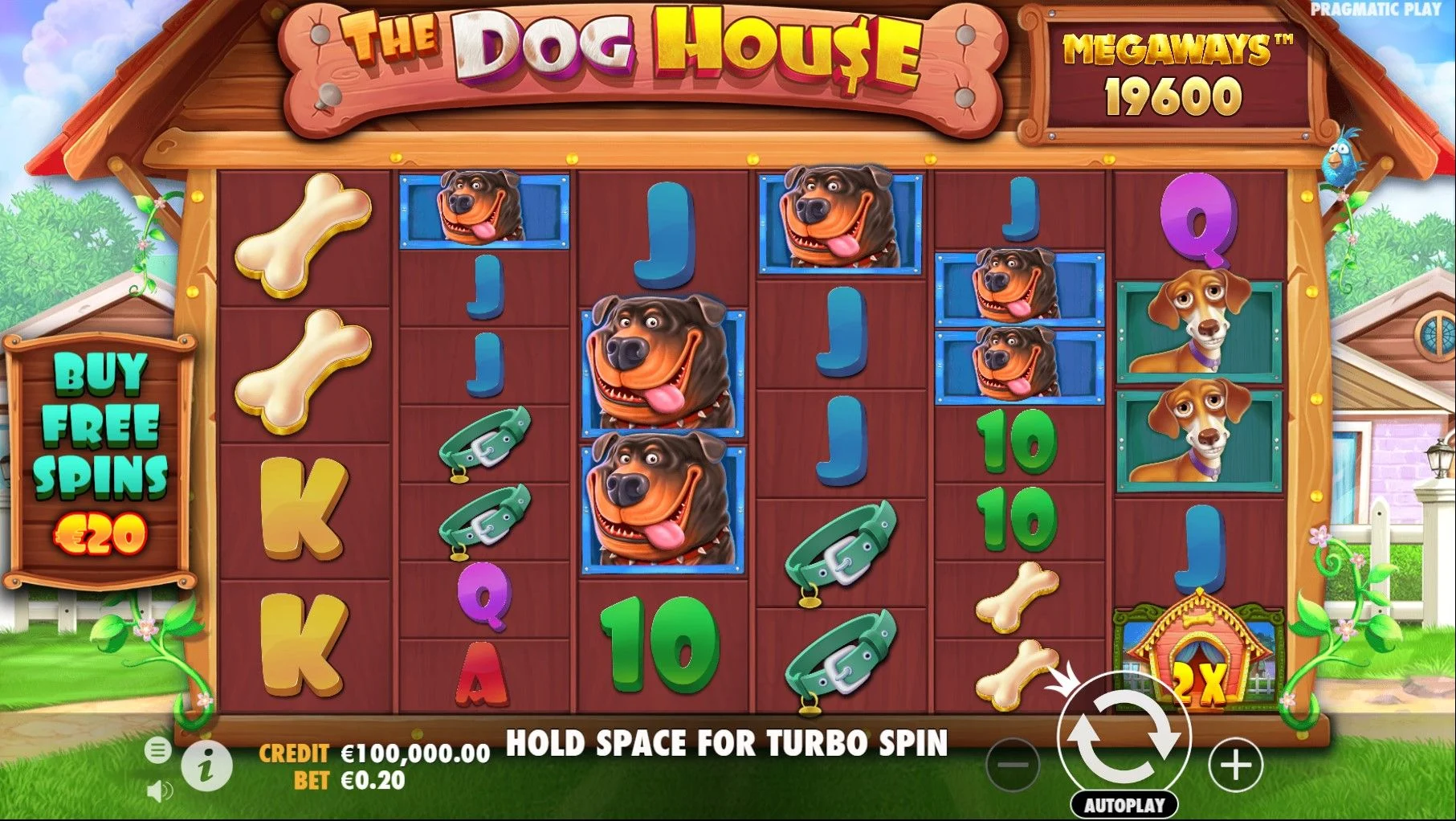 Demo of The Dog House Megaways gameplay